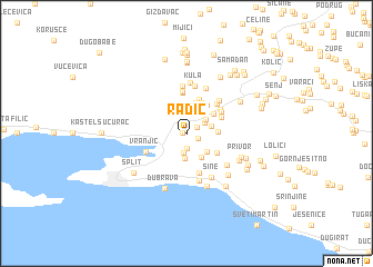 map of Radić