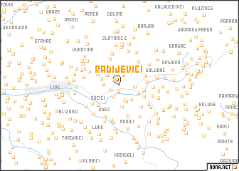 map of Radijevići