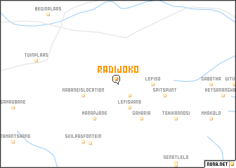 map of Radijoko