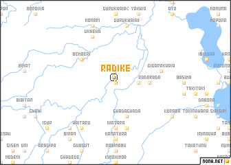 map of Radike