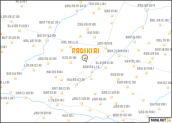 map of Radikiai