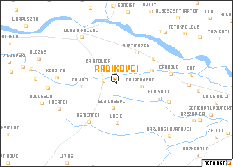 map of Radikovci