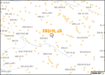 map of Radimlja