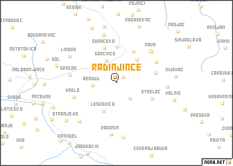 map of Radinjince