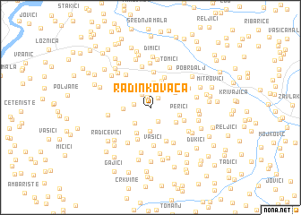 map of Radinkovača