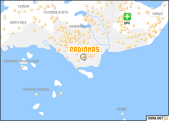 map of Radin Mas