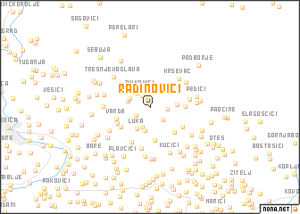 map of Radinovići