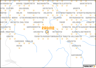 map of Radino