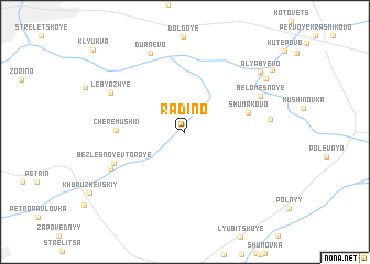 map of Radino