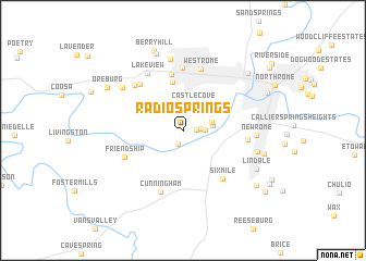 map of Radio Springs