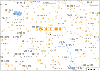 map of Radiševina