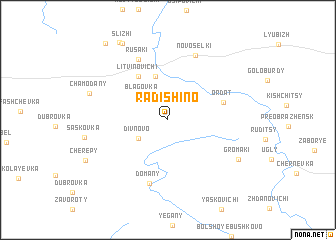 map of Radishino