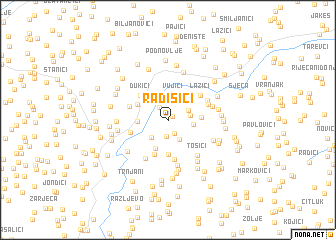 map of Radišići