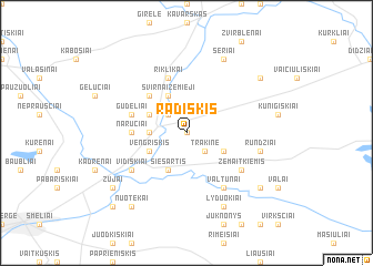 map of Radiškis