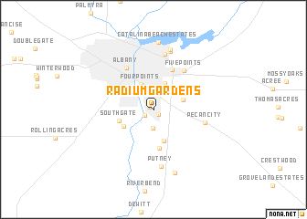 map of Radium Gardens