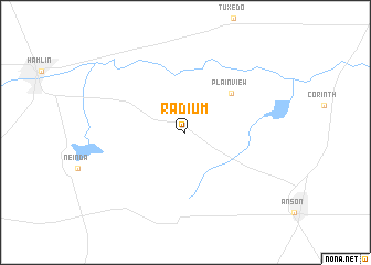 map of Radium