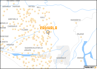 map of Rādīwāla