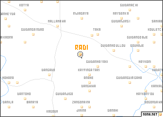 map of Radi