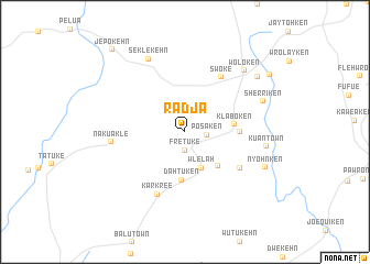 map of Radja