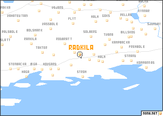 map of Rådkila