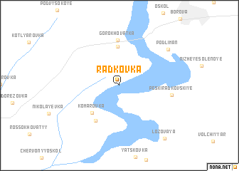 map of Radʼkovka