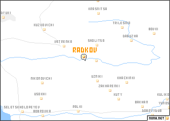 map of Radʼkov