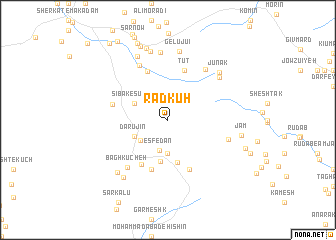 map of Rad Kūh