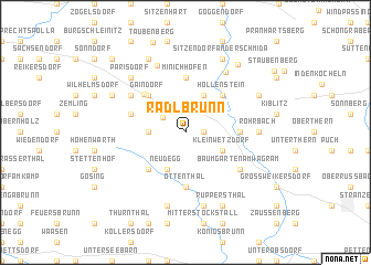 map of Radlbrunn