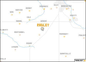 map of Radley