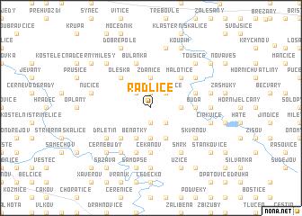 map of Radlice