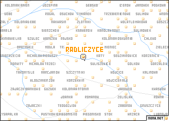 map of Radliczyce