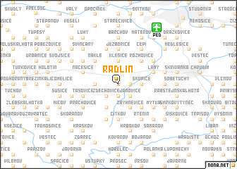map of Radlín