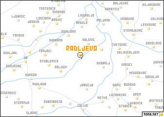 map of Radljevo