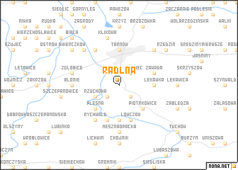 map of Radlna