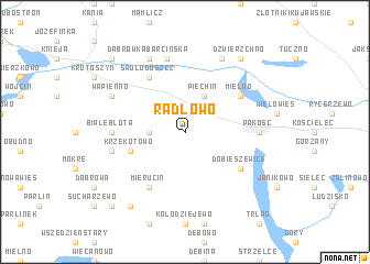map of Radłowo