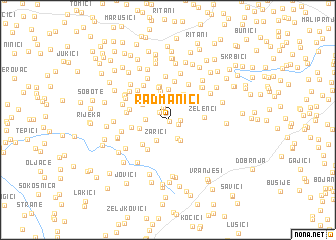 map of Radmanići