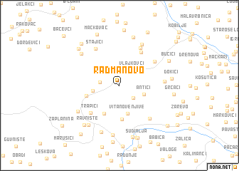 map of Radmanovo