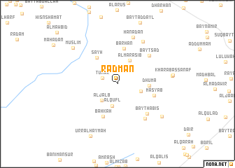 map of Radmān