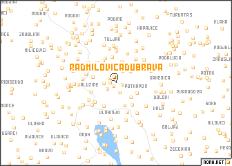 map of Radmilovića Dubrava