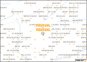 map of Radmühl