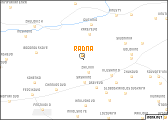 map of Radna
