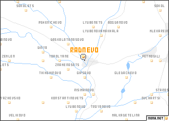 map of Radnevo