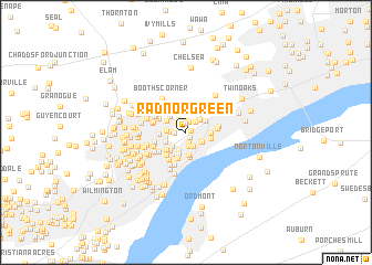 map of Radnor Green