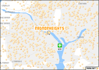 map of Radnor Heights