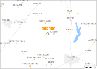 map of Radnor