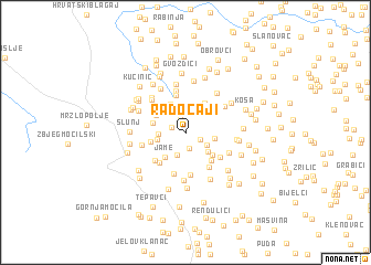map of Radočaji