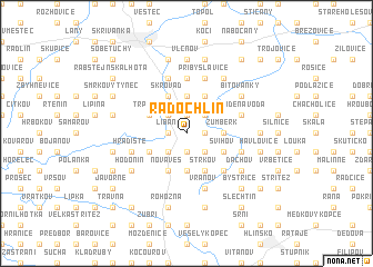 map of Radochlín