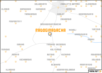 map of Radogina Dacha