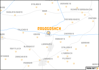 map of Radogoshch\