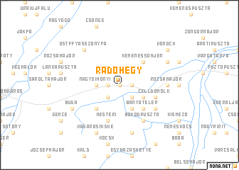 map of Radóhegy